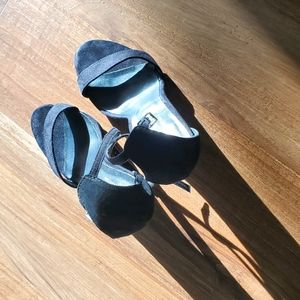 Black Heeled Sandals